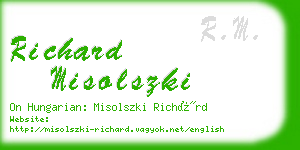 richard misolszki business card